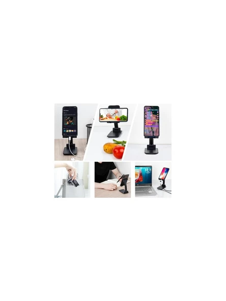 AbaTech W20 Masaüstü Telefon Tablet Tutucu Stand - Resim 2