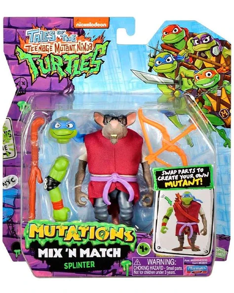 Tmnt Ninja Kaplumbağalar Mix n Match Splinter Aksiyon Figürü 83804 ürün görseli 1
