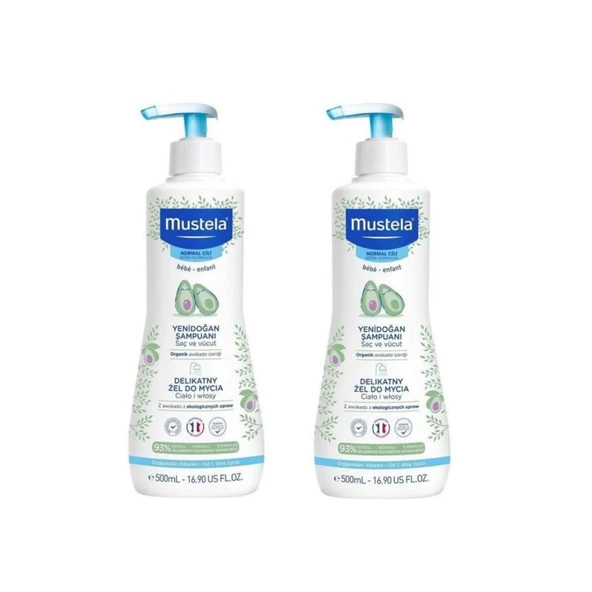 Mustela Yenidoğan Şampuanı Normal Cilt 500 Ml- 2 ADET - SKT:10/2028 ürün görseli 1