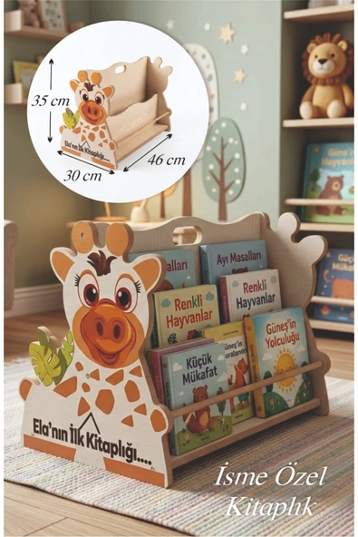 İsme Özel İlk Kitaplığım Çift Taraflı Montessori Kitaplık ürün görseli 1