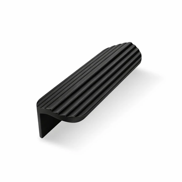 Olifka Çizgili Mat Siyah Çekmece Kulp 64 mm (6,4 cm) Modern Lüks Mobilya Dolap Çekmece Kulbu Metal ürün görseli 1