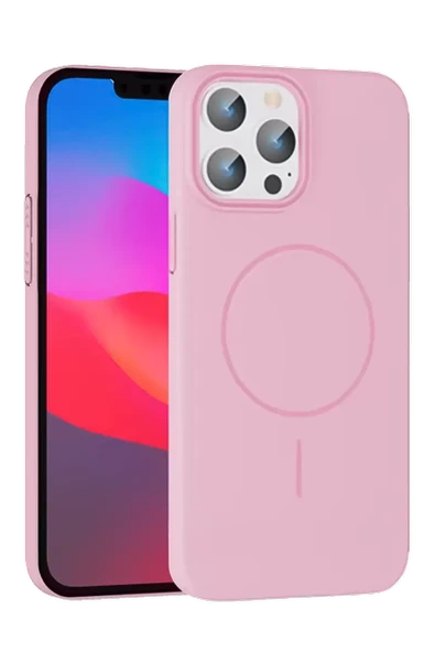 Joko Apple iPhone 15 Pro Max Broş Magsafe Kapak - Pembe ürün görseli 1