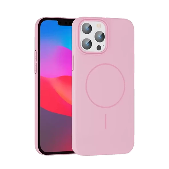 Joko Apple iPhone 15 Pro Max Broş Magsafe Kapak - Pembe - Resim 3