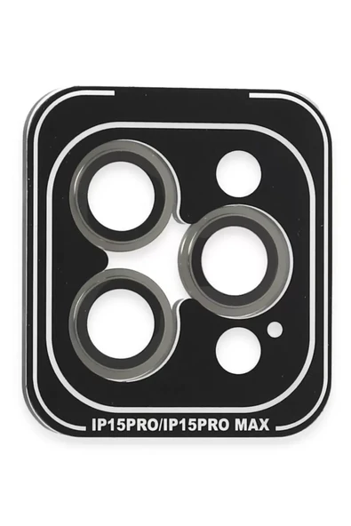 Joko Apple iPhone 15 Pro Max PVD Metal Kamera Lens - Gri ürün görseli 1