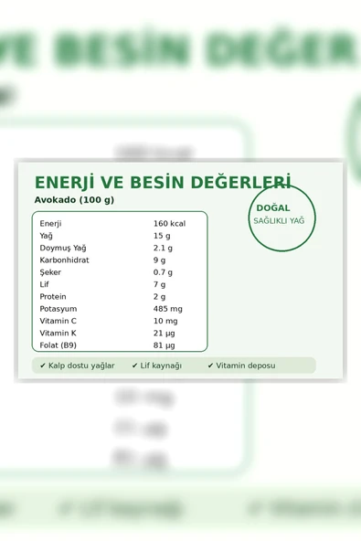 1 Kg Avokado Taze Hasat - Resim 6