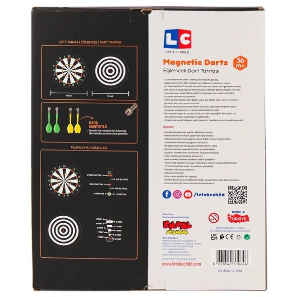 31064-Eğlenceli Manyetik Dart - Resim 5