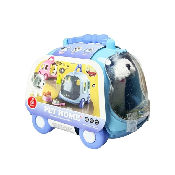 JND-6802 Taşıma Araba Çantalı Hareketli Pilli Köpek Set -Vardem Oyuncak ürün görseli 1