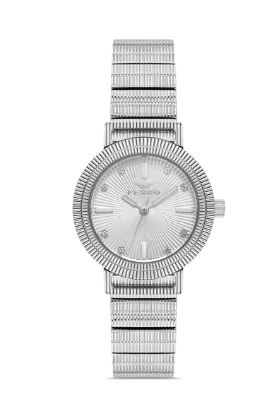 Ferro FL40149A-A Quartz Çelik Kordon Gri 30 mm Kadın Kol Saati ürün görseli 1
