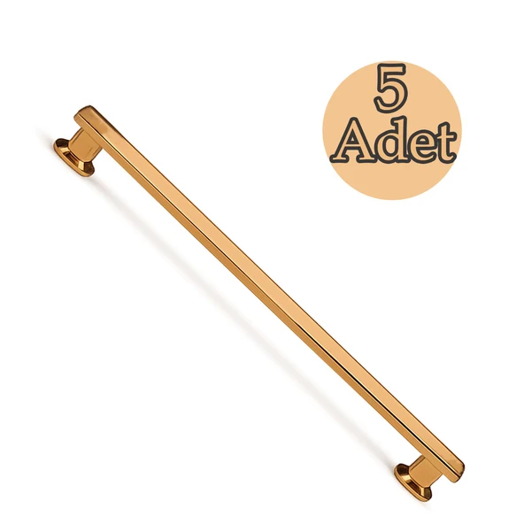 Özen Bronz Çekmece Kulp 224 mm 5 Adet Set Şık Tasarım Dolap Kulpu Mutfak Banyo Mobilya Aksesuarı ürün görseli 1