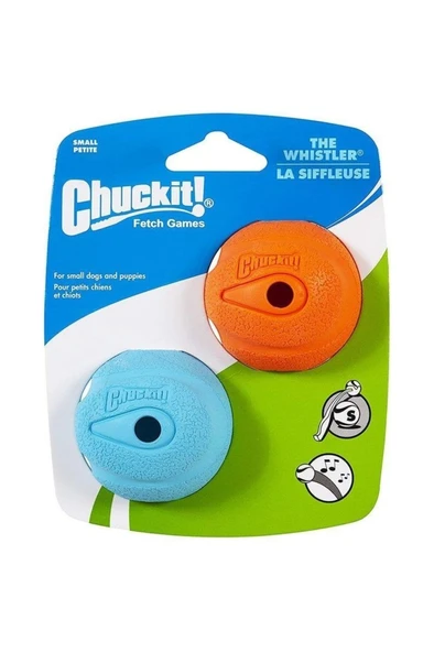 Chuckit! Whistler Köpek Oyun Topu 2'li Paket (Küçük Boy) ürün görseli 1