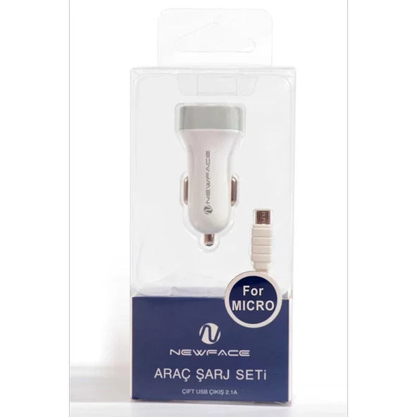 Newface C17 Micro USB 2.1A Araç Şarjı - Resim 2