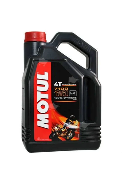Motul 7100 15W50 %100 Sentetik Motosiklet Motor Yağı 4 Litre - 0781387029463 ürün görseli 1