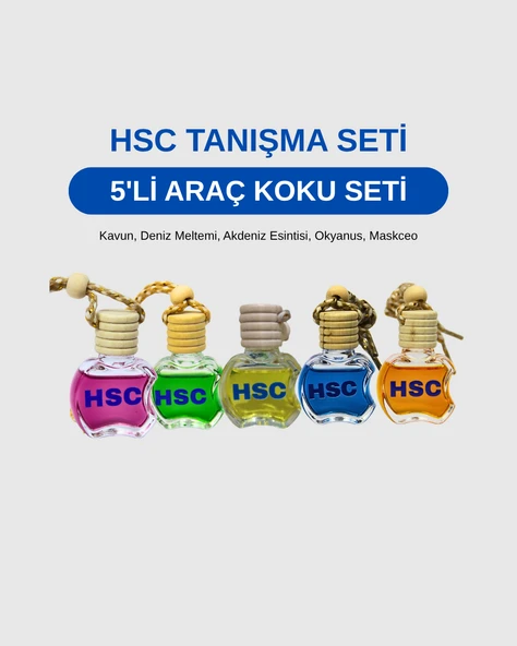 5li Araç İçi Ayna Koku Seti ürün görseli 1