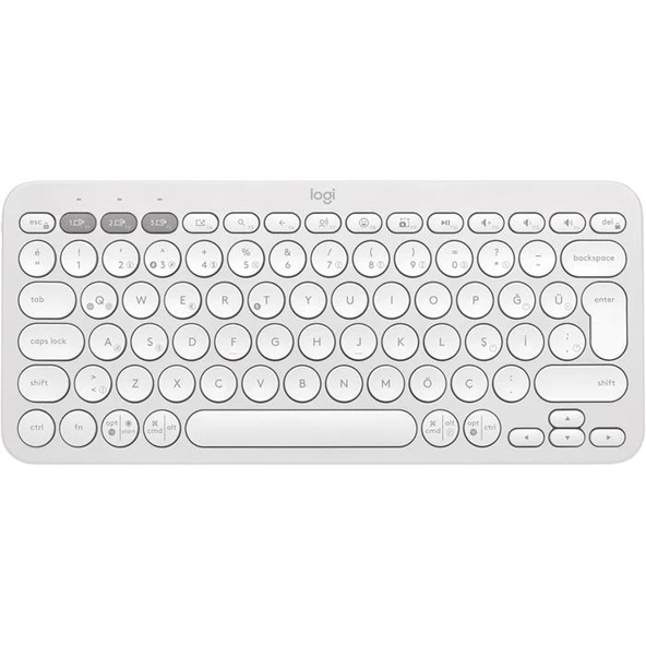Logitech Pebble Keys 2 K380S 920-011860 Beyaz TKL Q Kablosuz Klavye ürün görseli 1