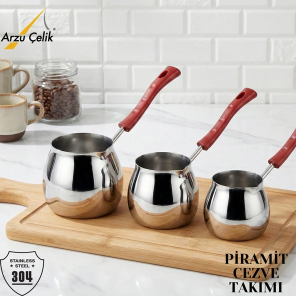 ARZU ÇELİK Küre Cezve Takımı ürün görseli 1