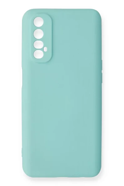 Newface Realme 7 Kılıf Nano içi Kadife Silikon - Turkuaz ürün görseli 1