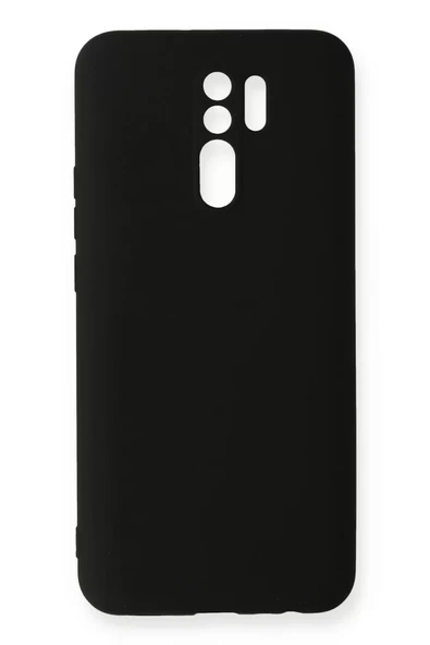 Newface Xiaomi Redmi 9 Kılıf Nano içi Kadife Silikon - Siyah ürün görseli 1