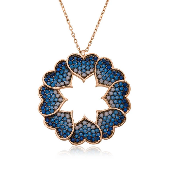Norino ​925 Ayar Gümüş Kalp Çemberi Kolye ürün görseli 1