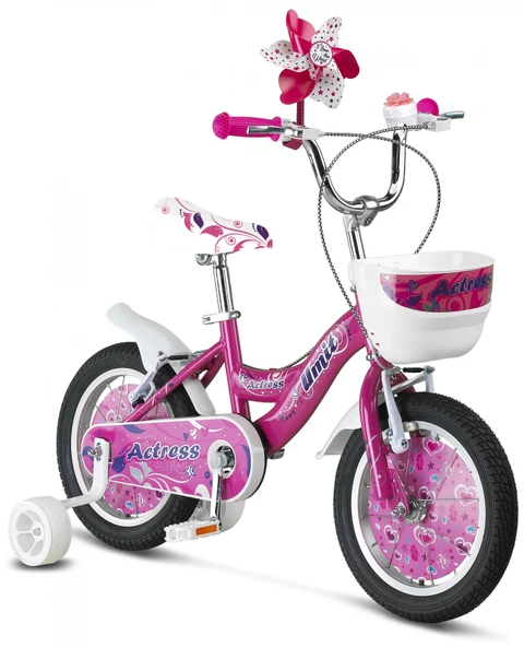 ÜMİT 1464 ACTRES-BMX-SEPET-V-KIZ ÇOCUK BİSİKLETİ 14 JANT PEMBE ürün görseli 1