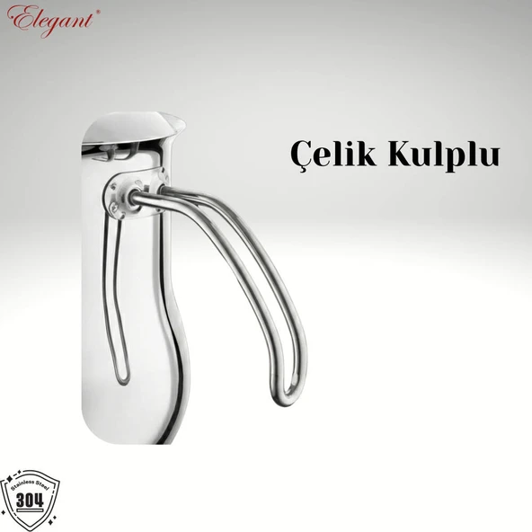 ARZU ÇELİK 1,5 Lt. Çelik Sütlük Çelik Kulp - Resim 3