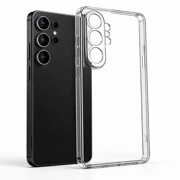 Samsung Galaxy S26 Ultra İle Uyumlu Kılıf Şeffaf Kamera Korumalı 3D ürün görseli 1