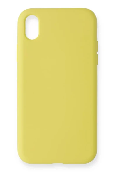 Newface Apple iPhone XR Kılıf Nano içi Kadife Silikon - Sarı ürün görseli 1