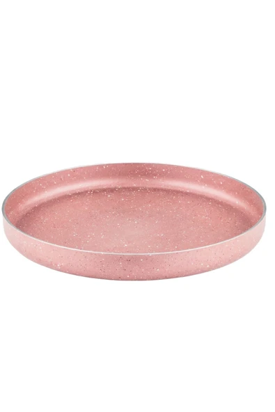 ARZU ÇELİK 32 Cm Granit Pizza Tepsisi - Pembe - Resim 3