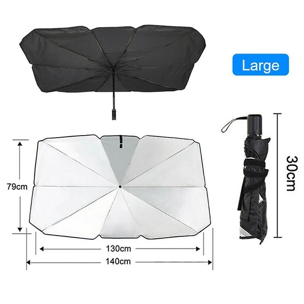 Norino Araba Güneş Gölge Koruyucu Şemsiye Oto Ön Cam Güneşlik(145cm*79cm) ürün görseli 1