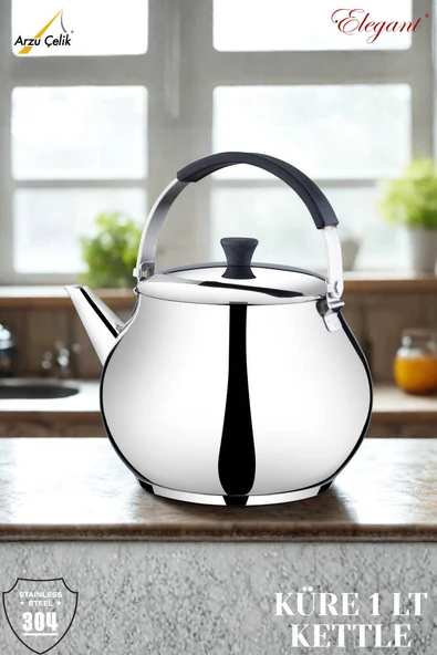 GENEL MARKALAR 1 Lt. Küre Silikonlu Üstten Tutmalı Kettle ürün görseli 1
