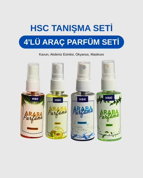 4LÜ Araba Parfümü Seti ürün görseli 1