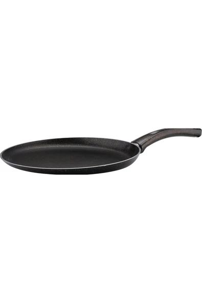 ARZU ÇELİK 32 Cm Granit Krep Tavası - Siyah - Resim 3
