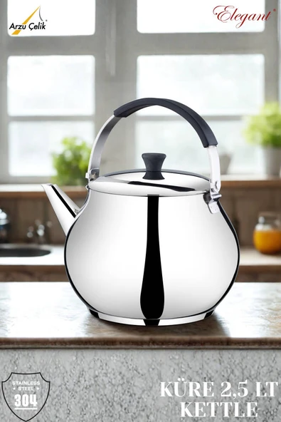 GENEL MARKALAR 2,5 Lt. Küre Silikonlu Üstten Tutmalı Kettle ürün görseli 1