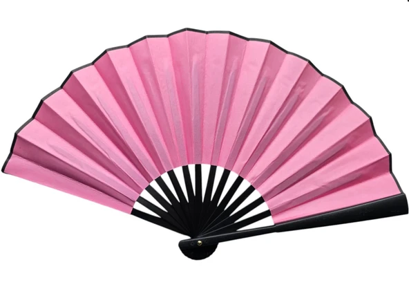 Norino Plastik Kumaş Yelpaze 12'li Pembe ürün görseli 1