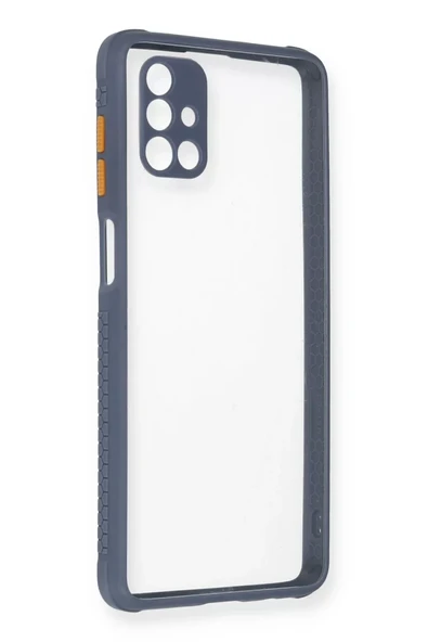 Newface Samsung Galaxy M51 Kılıf Miami Şeffaf Silikon - Gri ürün görseli 1