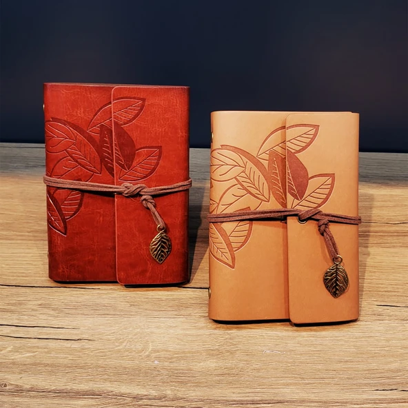 Norino Küçük Boy Retro Deri Defter ürün görseli 1