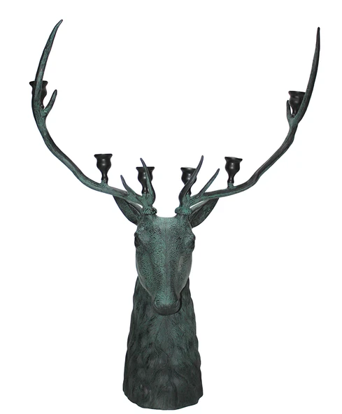 Norino Metal Geyik Büstü Şamdan 136 Cm ürün görseli 1
