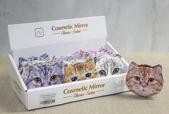 Norino Taşlı Kedi El Aynası ürün görseli 1
