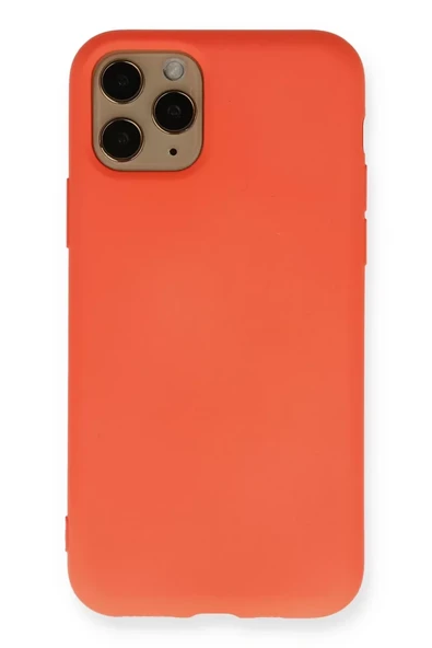 Newface Apple iPhone 11 Pro Kılıf Nano içi Kadife Silikon - Turuncu ürün görseli 1