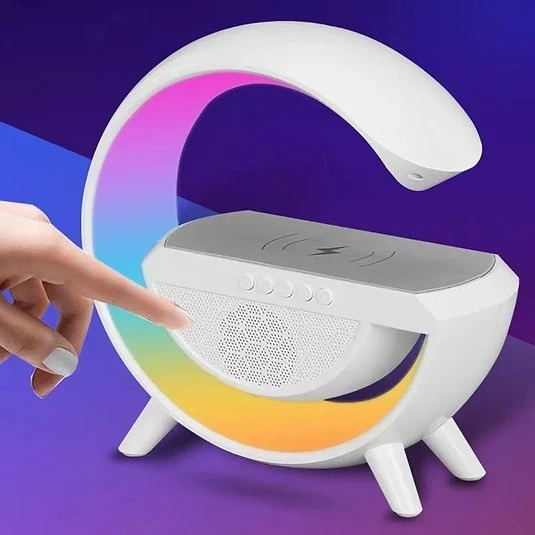 Norino Bluetooth Hoparlörlü Kablosuz Şarj Özellikli Masa Lambası Gece Lambası ürün görseli 1
