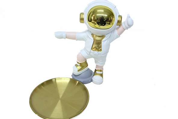 Norino Astronot Servis Tabaklı Biblo ürün görseli 1