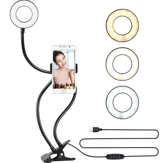 Norino LED Halka Işık, Tripodlu Selfie Lambası, Esnek Kollu ürün görseli 1