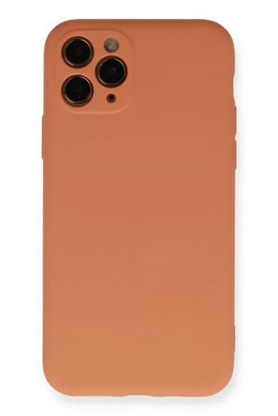 Newface Apple iPhone 11 Pro Kılıf Nano içi Kadife Silikon - Mat Turuncu ürün görseli 1