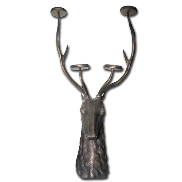 Norino Metal Geyik Büstü Şamdan 112 Cm ürün görseli 1