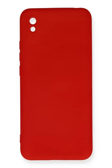 Newface Xiaomi Redmi 9A Kılıf Nano içi Kadife Silikon - Kırmızı ürün görseli 1