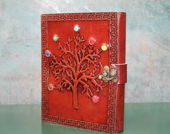 Norino Taşlı Deri Defter ürün görseli 1