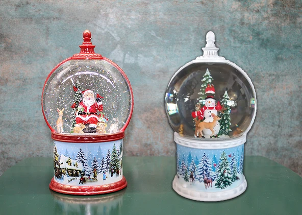 Norino Kardan Adam Ve Noel Babalı Işıklı Müzikli Kar Küresi ürün görseli 1