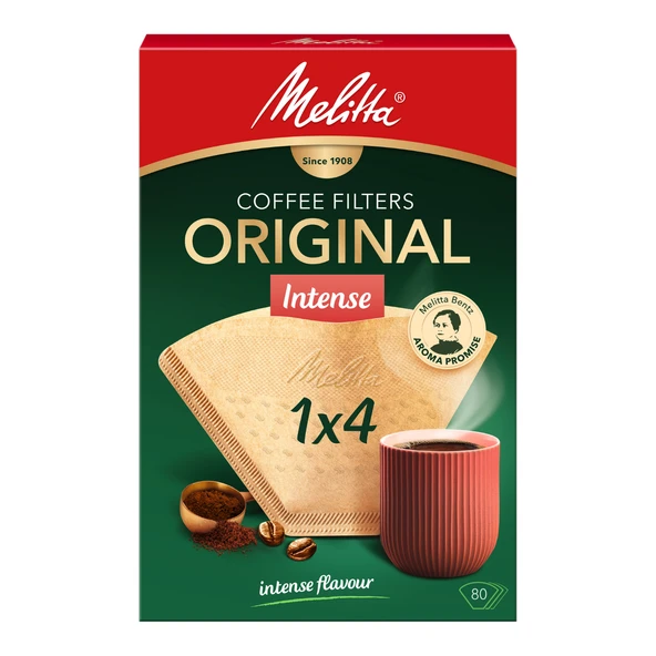 Melitta 1x4® Original Intense Kahve Filtre Kağıdı - 80 Adet ürün görseli 1