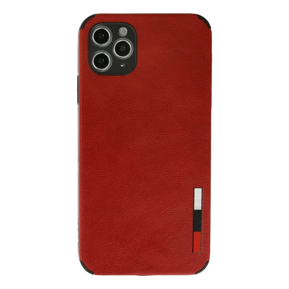 iPhone 11 Pro Kılıf Loop Deri Silikon - Kırmızı
