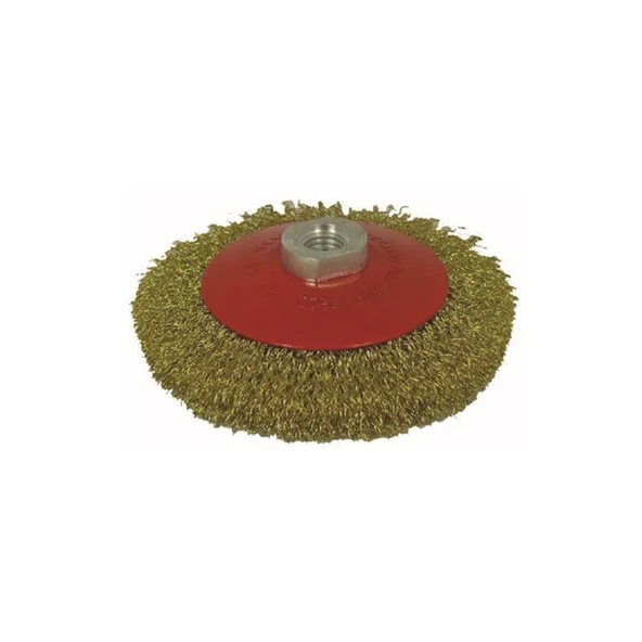 Partner 03033 M14 Vidalı  Sarı Telli Fırça 125 mm ürün görseli 1