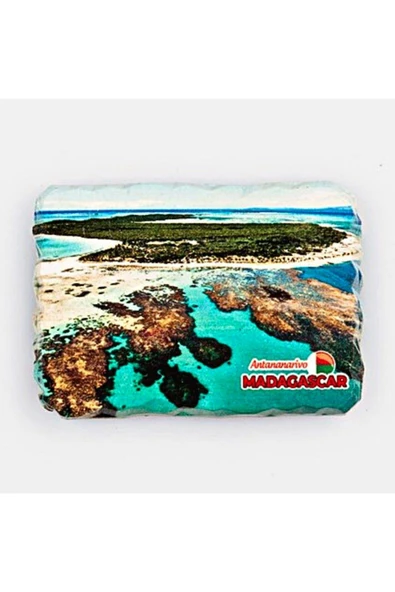 Madagaskar Antananarivo Kırık Magnet - Resim 3